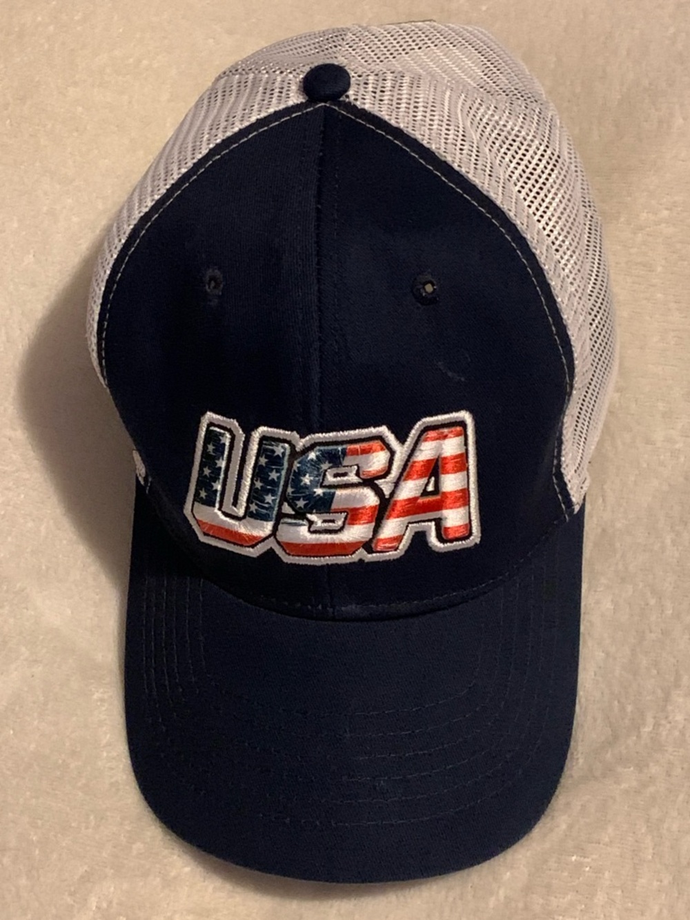 USA Flag Font hat